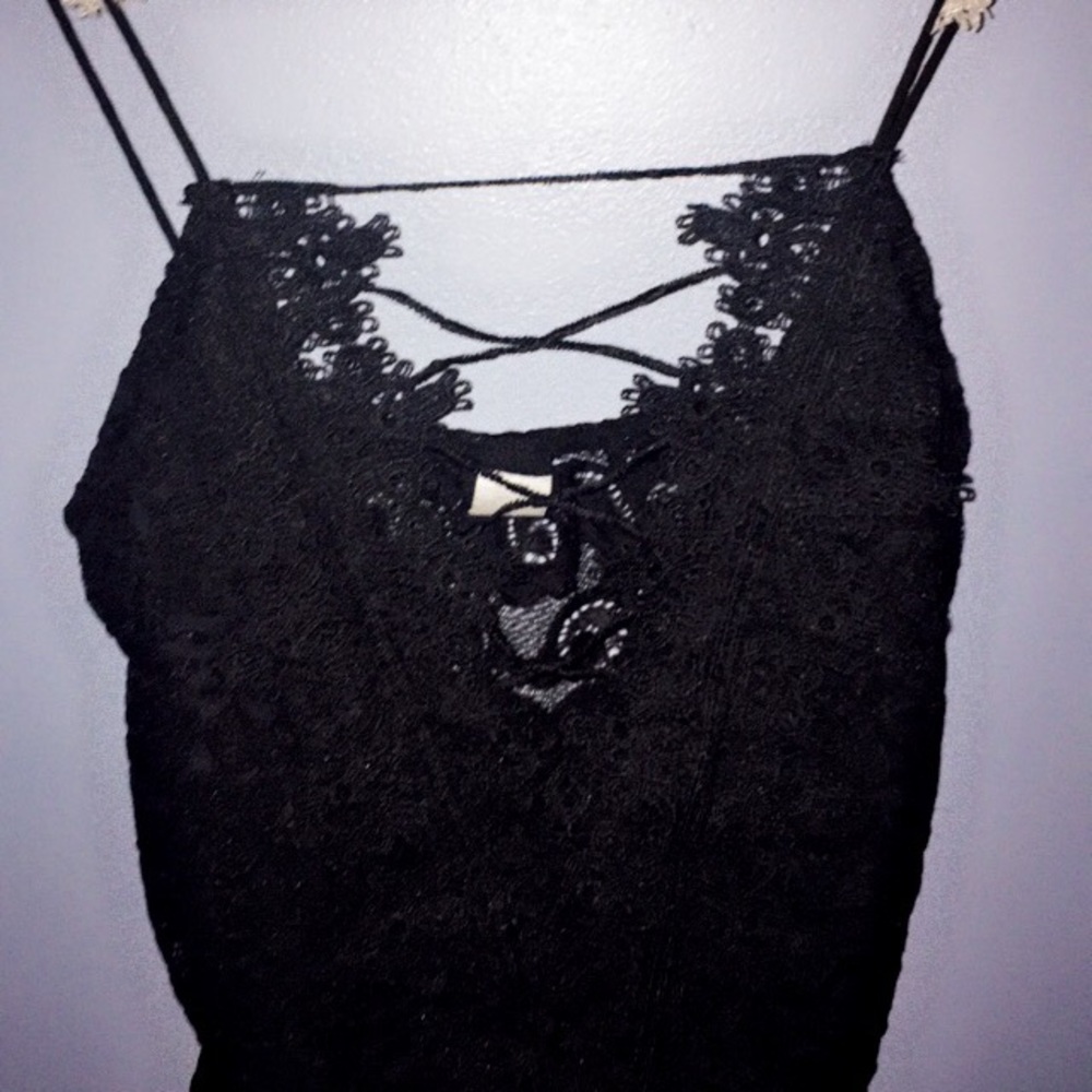 black lace bodysuit